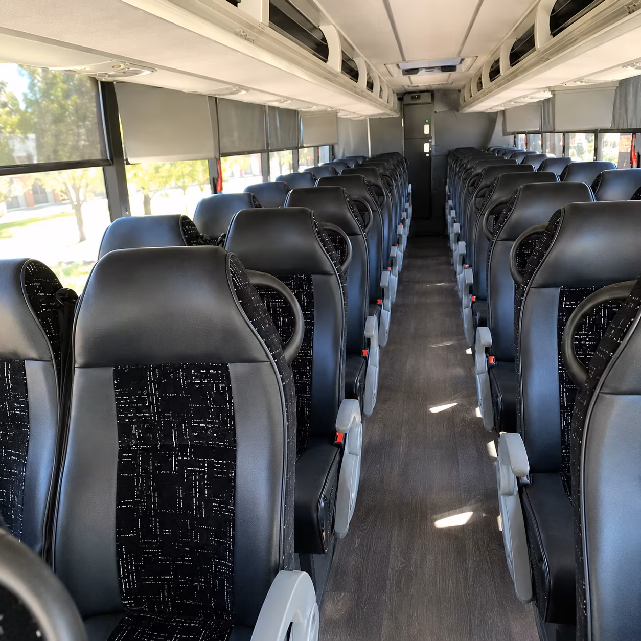 redondo beach charter bus inside