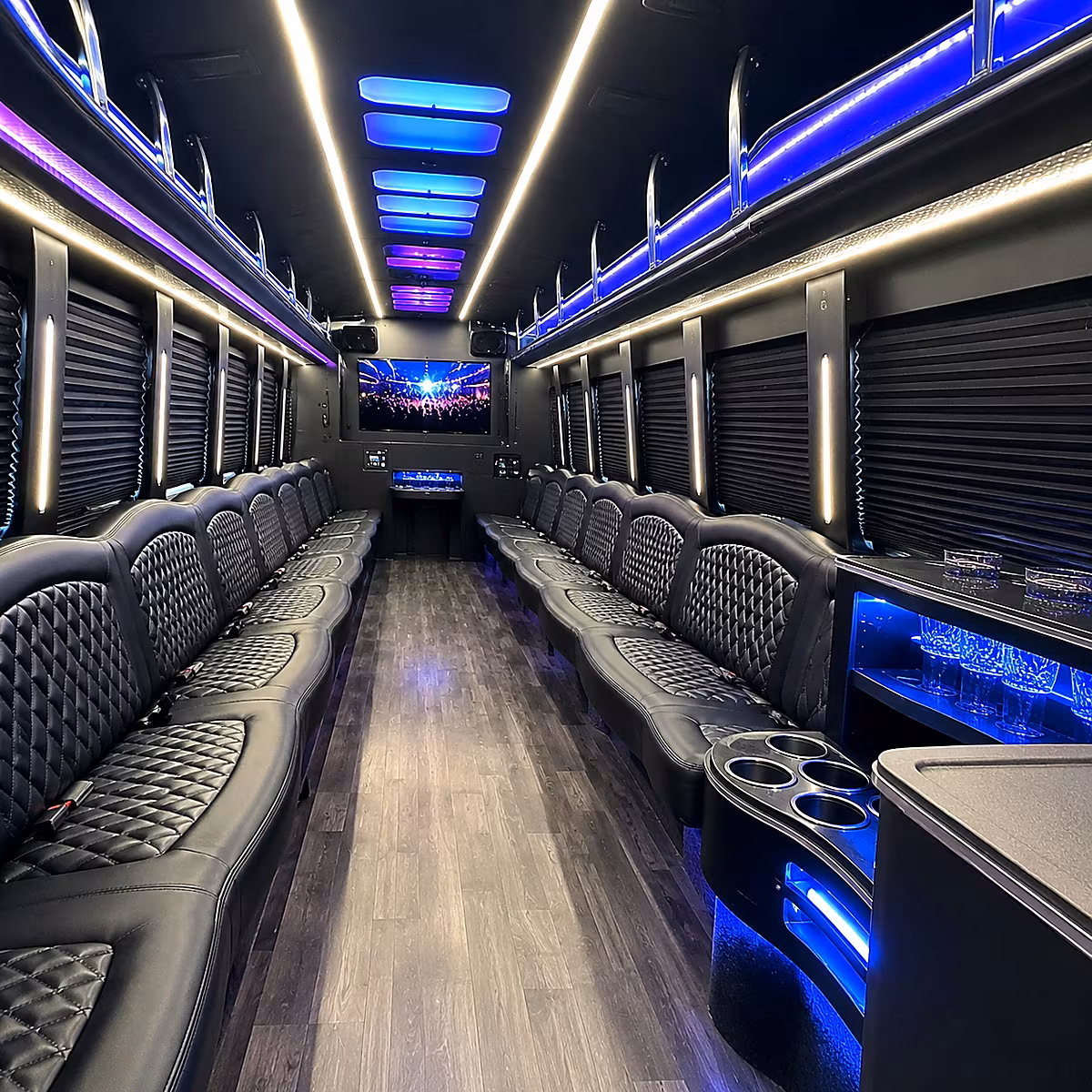 redondo beach party bus rentals inside